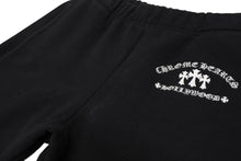 画像をギャラリービューアに読み込む, CHROME HEARTS クロムハーツ SAILIN ON ROCKER セメタリークロス スウェットパンツ サイズL ブラック 美品 中古 4b010880