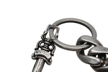 画像をギャラリービューアに読み込む, CHROME HEARTS クロムハーツ ショートクラシックリンク キーリング キーホルダー 2リンク 重量約49.5g シルバー925 美品 中古 4b010881