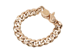 極美品 CHROME HEARTS クロムハーツ 18LINK 22K SMALL CLSC CHN LNK ゴールドブレスレット 重量約164g 中古 4b010885