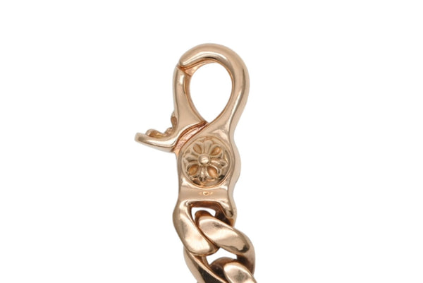 極美品 CHROME HEARTS クロムハーツ 18LINK 22K SMALL CLSC CHN LNK ゴールドブレスレット 重量約164g 中古 4b010885