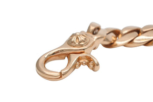 極美品 CHROME HEARTS クロムハーツ 18LINK 22K SMALL CLSC CHN LNK ゴールドブレスレット 重量約164g 中古 4b010885