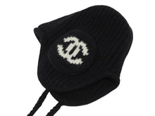 Load image into Gallery viewer, 新品未使用 CHANEL シャネル ココ フライトキャップ パイロットキャップ AAB271 カシミヤ シルク 中古 4b010891
