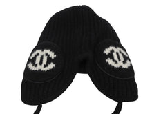 Load image into Gallery viewer, 新品未使用 CHANEL シャネル ココ フライトキャップ パイロットキャップ AAB271 カシミヤ シルク 中古 4b010891