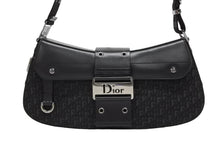 Load image into Gallery viewer, 極美品 Christian Dior クリスチャンディオール ストリートシック ワンショルダーバッグ 15_MA_0062 ブラック レザー キャンバス シルバー金具 中古 4b010953