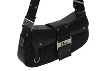 Load image into Gallery viewer, 極美品 Christian Dior クリスチャンディオール ストリートシック ワンショルダーバッグ 15_MA_0062 ブラック レザー キャンバス シルバー金具 中古 4b010953