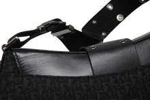 Load image into Gallery viewer, 極美品 Christian Dior クリスチャンディオール ストリートシック ワンショルダーバッグ 15_MA_0062 ブラック レザー キャンバス シルバー金具 中古 4b010953