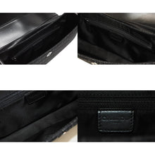 Load image into Gallery viewer, 極美品 Christian Dior クリスチャンディオール ストリートシック ワンショルダーバッグ 15_MA_0062 ブラック レザー キャンバス シルバー金具 中古 4b010953