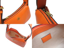 Load image into Gallery viewer, 新品未使用品 GUCCI グッチ ハンドバッグ アフロディーテ ミニ GGマーモント ハンドバッグ オレンジ レザー ゴールド金具 中古 4b010968