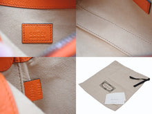 Load image into Gallery viewer, 新品未使用品 GUCCI グッチ ハンドバッグ アフロディーテ ミニ GGマーモント ハンドバッグ オレンジ レザー ゴールド金具 中古 4b010968