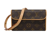 Load image into Gallery viewer, 極美品 LOUIS VUITTON ルイヴィトン ウエスト ショルダーバッグ M51855 モノグラム ポシェットフロランティーヌ ブラウン 中古 4b010976