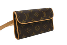 Load image into Gallery viewer, 極美品 LOUIS VUITTON ルイヴィトン ウエスト ショルダーバッグ M51855 モノグラム ポシェットフロランティーヌ ブラウン 中古 4b010976
