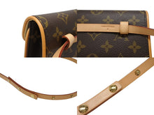 Load image into Gallery viewer, 極美品 LOUIS VUITTON ルイヴィトン ウエスト ショルダーバッグ M51855 モノグラム ポシェットフロランティーヌ ブラウン 中古 4b010976