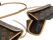 Load image into Gallery viewer, 極美品 LOUIS VUITTON ルイヴィトン ウエスト ショルダーバッグ M51855 モノグラム ポシェットフロランティーヌ ブラウン 中古 4b010976