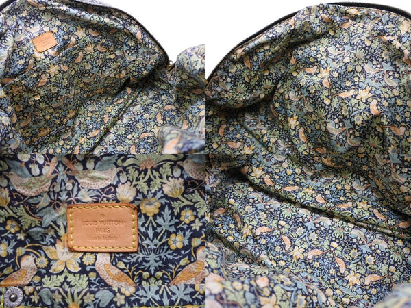 LOUIS VUITTON ルイヴィトン ボウリィ ハンドバッグ M95377 モノグラム デニム ブラック グレー 美品 中古 4b010985