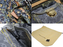 Load image into Gallery viewer, LOUIS VUITTON ルイヴィトン ボウリィ ハンドバッグ M95377 モノグラム デニム ブラック グレー 美品 中古 4b010985