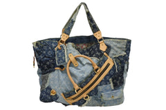 極美品 LOUIS VUITTON ルイヴィトン カヴィGM ワンショルダーバッグ モノグラム デニム パッチワーク スペシャルオーダー 中古 4b010987