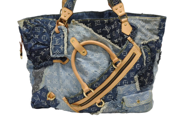 極美品 LOUIS VUITTON ルイヴィトン カヴィGM ワンショルダーバッグ モノグラム デニム パッチワーク スペシャルオーダー 中古 4b010987