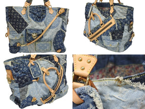極美品 LOUIS VUITTON ルイヴィトン カヴィGM ワンショルダーバッグ モノグラム デニム パッチワーク スペシャルオーダー 中古 4b010987