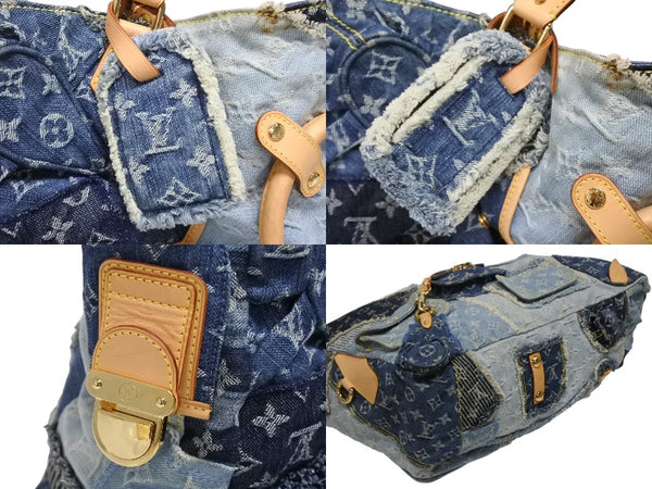 極美品 LOUIS VUITTON ルイヴィトン カヴィGM ワンショルダーバッグ モノグラム デニム パッチワーク スペシャルオーダー 中古 4b010987