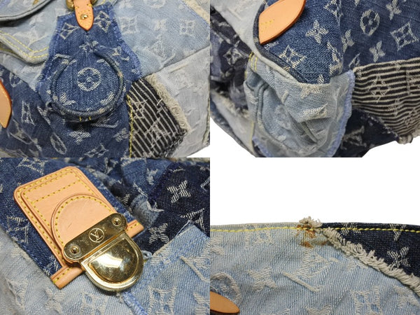 極美品 LOUIS VUITTON ルイヴィトン カヴィGM ワンショルダーバッグ モノグラム デニム パッチワーク スペシャルオーダー 中古 4b010987