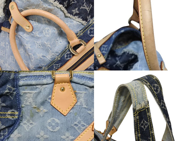 極美品 LOUIS VUITTON ルイヴィトン カヴィGM ワンショルダーバッグ モノグラム デニム パッチワーク スペシャルオーダー 中古 4b010987