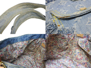 極美品 LOUIS VUITTON ルイヴィトン カヴィGM ワンショルダーバッグ モノグラム デニム パッチワーク スペシャルオーダー 中古 4b010987