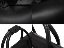 Load image into Gallery viewer, 極美品 GUCCI グッチ ケリー型 ロゴ金具 ボストンバッグ 01221223312 カーフ メンズ レザー ブラック シルバー金具 中古 4b010992
