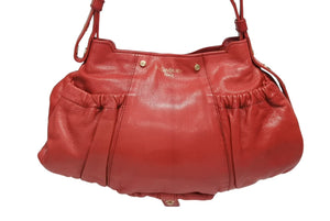 YVES SAINT LAURENT イヴサンローラン モンバサ ホーボー ハンドバッグ コットン レザー 鹿角 ワンショルダー 135153 美品 中古 4b010996