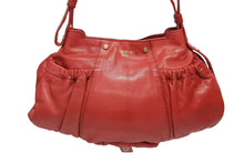 Load image into Gallery viewer, YVES SAINT LAURENT イヴサンローラン モンバサ ホーボー ハンドバッグ コットン レザー 鹿角 ワンショルダー 135153 美品 中古 4b010996