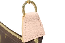 Load image into Gallery viewer, 新品同様 LOUIS VUITTON ルイヴィトン ミニポシェットアクセソワール ポーチ M60245 モノグラムキャンバス ブラウン ピンク 中古 4b011001