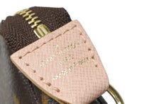 Load image into Gallery viewer, 新品同様 LOUIS VUITTON ルイヴィトン ミニポシェットアクセソワール ポーチ M60245 モノグラムキャンバス ブラウン ピンク 中古 4b011001