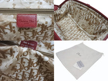 Load image into Gallery viewer, Christian Dior クリスチャンディオール ハンドバッグ ドクターズバッグ レッド レザー 03-BM-0035 シルバー金具 美品 中古 4b011019