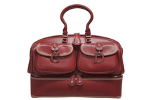 Load image into Gallery viewer, Christian Dior クリスチャンディオール ハンドバッグ ドクターズバッグ レッド レザー 03-BM-0035 シルバー金具 美品 中古 4b011019