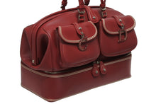 Load image into Gallery viewer, Christian Dior クリスチャンディオール ハンドバッグ ドクターズバッグ レッド レザー 03-BM-0035 シルバー金具 美品 中古 4b011019