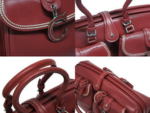 Load image into Gallery viewer, Christian Dior クリスチャンディオール ハンドバッグ ドクターズバッグ レッド レザー 03-BM-0035 シルバー金具 美品 中古 4b011019