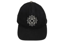 画像をギャラリービューアに読み込む, CHROME HEARTS クロムハーツ ベースボールキャップ CHクロス ロゴ刺繍 クロスボール シルバー 925 ブラック 良古 4b011053