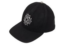 画像をギャラリービューアに読み込む, CHROME HEARTS クロムハーツ ベースボールキャップ CHクロス ロゴ刺繍 クロスボール シルバー 925 ブラック 良古 4b011053