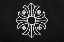 画像をギャラリービューアに読み込む, CHROME HEARTS クロムハーツ ベースボールキャップ CHクロス ロゴ刺繍 クロスボール シルバー 925 ブラック 良古 4b011053