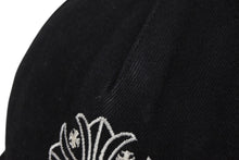 画像をギャラリービューアに読み込む, CHROME HEARTS クロムハーツ ベースボールキャップ CHクロス ロゴ刺繍 クロスボール シルバー 925 ブラック 良古 4b011053