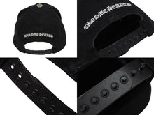 画像をギャラリービューアに読み込む, CHROME HEARTS クロムハーツ ベースボールキャップ CHクロス ロゴ刺繍 クロスボール シルバー 925 ブラック 良古 4b011053