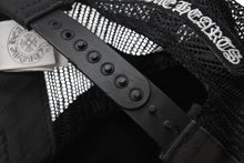 画像をギャラリービューアに読み込む, CHROME HEARTS クロムハーツ トラッカーキャップ CHクロス ホースシュー ロゴ刺繍 クロスボール シルバー 925 ブラック 良古 4b011054