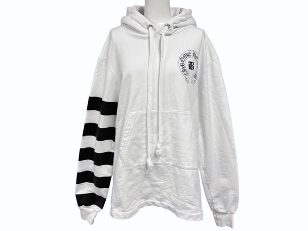 CHROME HEARTS クロムハーツ フーディ― パーカー ベラハディッド 希少 ホースシュー サイズM ホワイト 美品 中古 4b011059