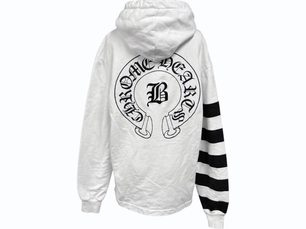 CHROME HEARTS Chrome Hearts Hoodie Parka Bella Hadid Rare Horseshoe Size M White Good Condition Used 4b011059