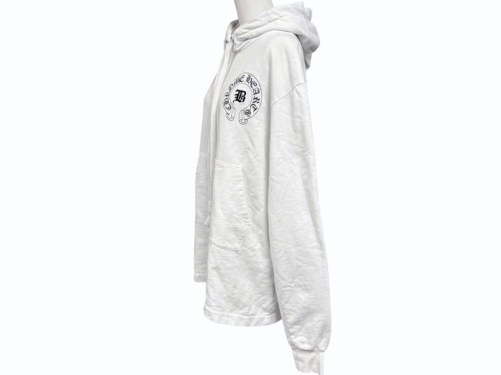 CHROME HEARTS Chrome Hearts Hoodie Parka Bella Hadid Rare Horseshoe Size M White Good Condition Used 4b011059