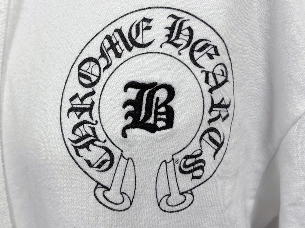 CHROME HEARTS Chrome Hearts Hoodie Parka Bella Hadid Rare Horseshoe Size M White Good Condition Used 4b011059