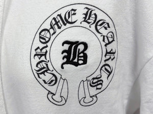 CHROME HEARTS クロムハーツ フーディ― パーカー ベラハディッド 希少 ホースシュー サイズM ホワイト 美品 中古 4b011059
