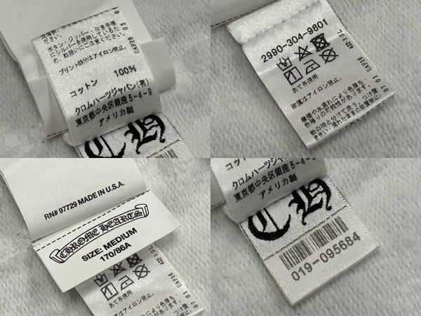 CHROME HEARTS クロムハーツ フーディ― パーカー ベラハディッド 希少 ホースシュー サイズM ホワイト 美品 中古 4b011059