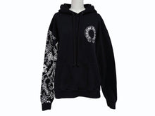 画像をギャラリービューアに読み込む, CHROME HEARTS クロムハーツ フーディ― パーカー マルチロゴ ダガー スター CHクロス ホースシュー サイズS ブラック 美品 中古 4b011060