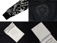 画像をギャラリービューアに読み込む, CHROME HEARTS クロムハーツ フーディ― パーカー マルチロゴ ダガー スター CHクロス ホースシュー サイズS ブラック 美品 中古 4b011060