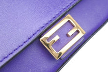 Load image into Gallery viewer, FENDI フェンディ マイクロ マンマバゲット ハンドバッグ 7AR798-21H-199-8241 レザー パープル ゴールド金具 美品 中古 4b011066
